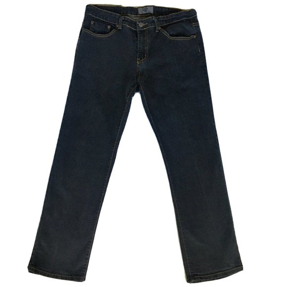 House Of Lords Black Slim Straight Jeans W 34 L‎ 30.5 5 pocket - Picture 2 of 9